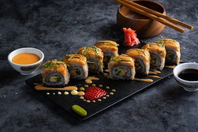 Salmon Teriyaki Roll